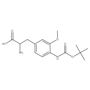 2-Amino-3-(4-{[(tert-butoxy)carbonyl]amino}-3-methoxyphenyl)propanoic acid结构式