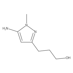 3-(5-Amino-1-methyl-1H-pyrazol-3-yl)propan-1-ol结构式