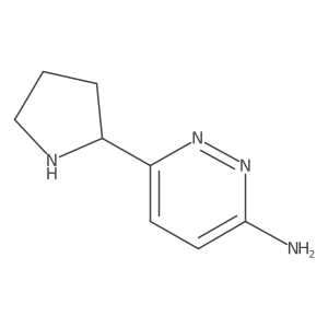 6-(Pyrrolidin-2-yl)pyridazin-3-amine结构式