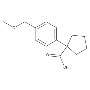 1-(4-(Methoxymethyl)phenyl)cyclopentane-1-carboxylic acid结构式