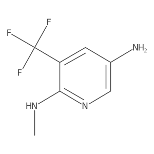 N2-Methyl-3-(trifluoromethyl)pyridine-2,5-diamine结构式