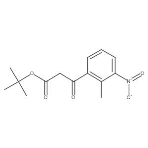 tert-Butyl 3-(2-methyl-3-nitrophenyl)-3-oxopropanoate Structure