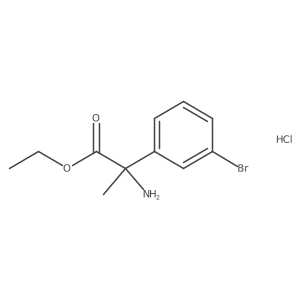 Ethyl 2-amino-2-(3-bromophenyl)propanoate hydrochloride Structure