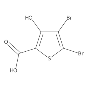 2-Thiophenecarboxylic acid, 4,5-dibromo-3-hydroxy-结构式