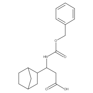 3-{[(Benzyloxy)carbonyl]amino}-3-{bicyclo[2.2.1]heptan-2-yl}propanoic acid Structure
