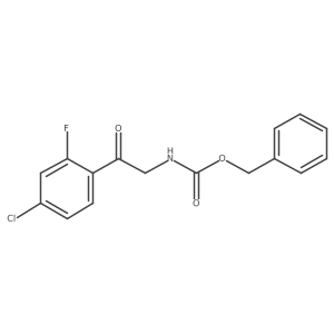 benzyl N-[2-(4-chloro-2-fluorophenyl)-2-oxoethyl]carbamate Structure