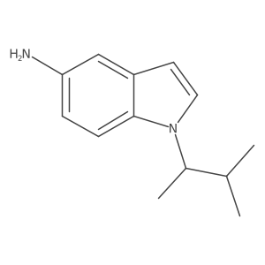 1-(3-methylbutan-2-yl)-1H-indol-5-amine结构式