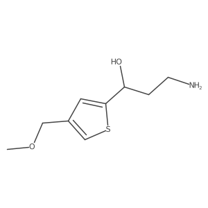 3-Amino-1-[4-(methoxymethyl)thiophen-2-yl]propan-1-ol Structure