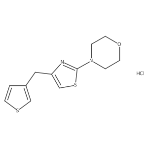 4-(4-(Thiophen-3-ylmethyl)thiazol-2-yl)morpholine hydrochloride结构式