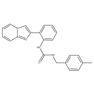 1-[(4-Fluorophenyl)methyl]-3-(2-{imidazo[1,2-a]pyridin-2-yl}phenyl)urea Structure
