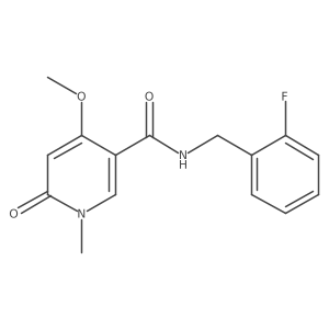 N-(2-fluorobenzyl)-4-methoxy-1-methyl-6-oxo-1,6-dihydropyridine-3-carboxamide Structure