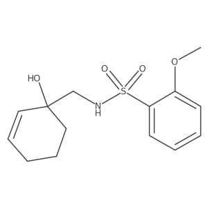 N-[(1-hydroxycyclohex-2-en-1-yl)methyl]-2-methoxybenzene-1-sulfonamide Structure