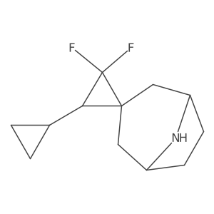 3'-Cyclopropyl-1',1'-difluoro-spiro[8-azabicyclo[3.2.1]octane-3,2'-cyclopropane] Structure