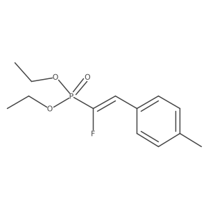 diethyl (Z)-(1-fluoro-2-(p-tolyl)vinyl)phosphonate Structure