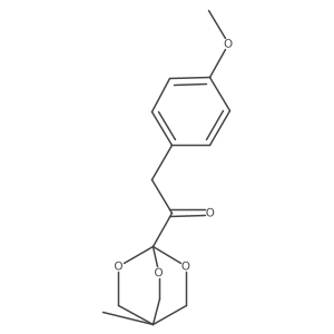 2-(4-Methoxyphenyl)-1-(4-methyl-2,6,7-trioxabicyclo[2.2.2]octan-1-YL)ethan-1-one Structure