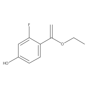 4-(1-Ethoxyethenyl)-3-fluorophenol结构式