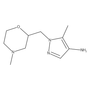 5-methyl-1-[(4-methylmorpholin-2-yl)methyl]-1H-pyrazol-4-amine结构式