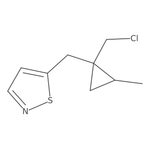 5-{[1-(Chloromethyl)-2-methylcyclopropyl]methyl}-1,2-thiazole Structure