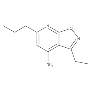 3-Ethyl-6-propyl-[1,2]oxazolo[5,4-b]pyridin-4-amine结构式