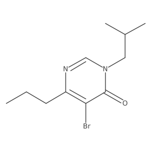 5-Bromo-3-(2-methylpropyl)-6-propyl-3,4-dihydropyrimidin-4-one Structure