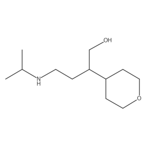 2-(Oxan-4-yl)-4-[(propan-2-yl)amino]butan-1-ol结构式