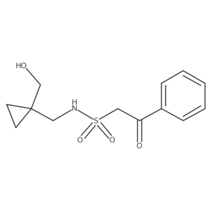 N-{[1-(hydroxymethyl)cyclopropyl]methyl}-2-oxo-2-phenylethane-1-sulfonamide Structure