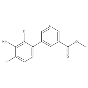 Methyl 5-(3-amino-2,4-difluorophenyl)pyridine-3-carboxylate Structure