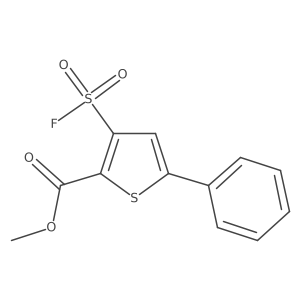 Methyl 3-(fluorosulfonyl)-5-phenylthiophene-2-carboxylate Structure