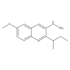 2-(Butan-2-yl)-3-hydrazinyl-6-methoxyquinoline结构式