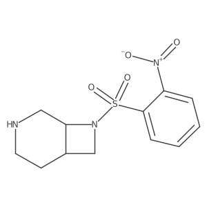 rac-(1R,6S)-8-(2-nitrobenzenesulfonyl)-3,8-diazabicyclo[4.2.0]octane Structure