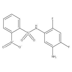 N-(5-amino-2,4-difluorophenyl)-2-nitrobenzene-1-sulfonamide Structure