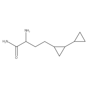 2-Amino-4-(2-cyclopropylcyclopropyl)butanamide Structure