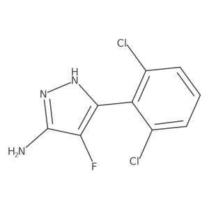 3-(2,6-dichlorophenyl)-4-fluoro-1H-pyrazol-5-amine Structure