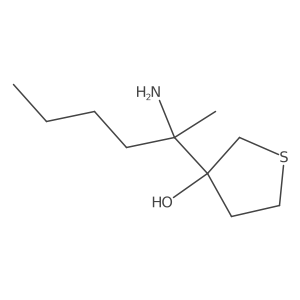 3-(2-Aminohexan-2-yl)thiolan-3-ol Structure