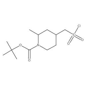 Tert-butyl 4-[(chlorosulfonyl)methyl]-2-methylpiperidine-1-carboxylate Structure