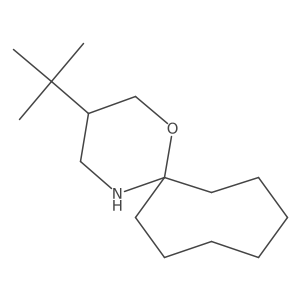3-Tert-butyl-1-oxa-5-azaspiro[5.7]tridecane结构式