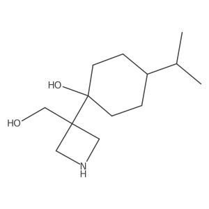 1-[3-(Hydroxymethyl)azetidin-3-yl]-4-(propan-2-yl)cyclohexan-1-ol Structure