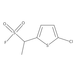 1-(5-Chlorothiophen-2-yl)ethane-1-sulfonyl fluoride结构式