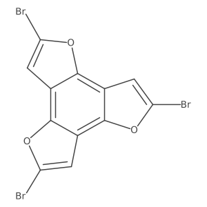 2,5,8-Tribromobenzo[1,2-b:3,4-b':5,6-b'']trifuran Structure