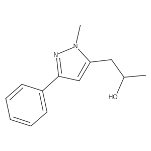 (2S)-1-(1-methyl-3-phenyl-1H-pyrazol-5-yl)propan-2-ol Structure