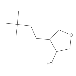 rac-(3R,4S)-4-(3,3-dimethylbutyl)oxolan-3-ol Structure