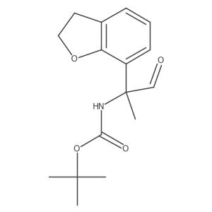 tert-butyl N-[2-(2,3-dihydro-1-benzofuran-7-yl)-1-oxopropan-2-yl]carbamate结构式