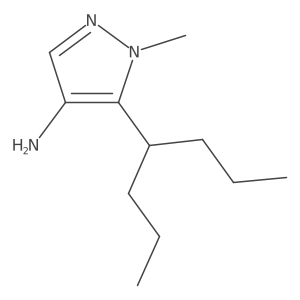 5-(heptan-4-yl)-1-methyl-1H-pyrazol-4-amine结构式