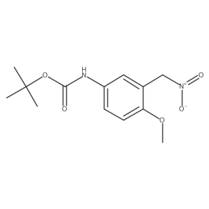 tert-butyl N-[4-methoxy-3-(nitromethyl)phenyl]carbamate结构式