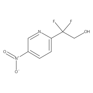 2,2-Difluoro-2-(5-nitropyridin-2-yl)ethan-1-ol结构式