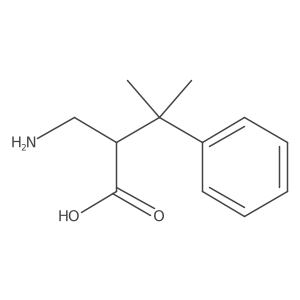 2-(Aminomethyl)-3-methyl-3-phenylbutanoic acid结构式