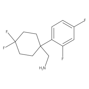 [1-(2,4-Difluorophenyl)-4,4-difluorocyclohexyl]methanamine结构式
