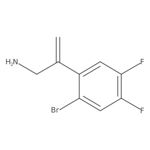 2-(2-Bromo-4,5-difluorophenyl)prop-2-en-1-amine Structure