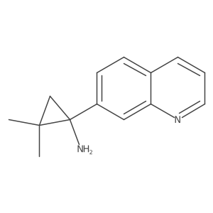 2,2-Dimethyl-1-(quinolin-7-yl)cyclopropan-1-amine Structure