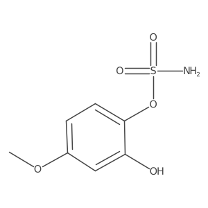 2-Hydroxy-4-methoxyphenyl sulfamate Structure